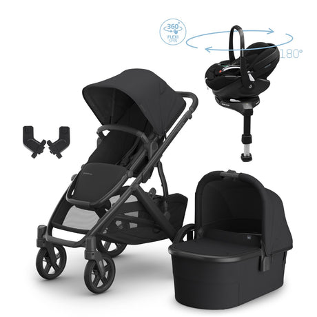 Uppababy Vista V3 Premium Travel System With Pebble 360 Pro² Car Seat, Jake