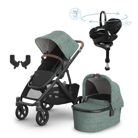 Uppababy Vista V3 Premium Travel System With Pebble 360 Pro² Car Seat, Gwen