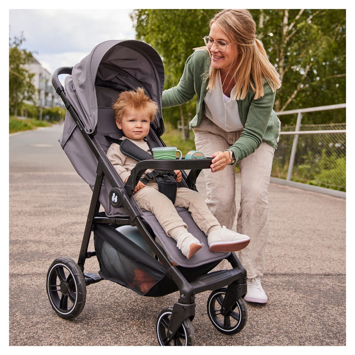 Hauck Shop N Care Essential Travel & Nursery Bundle, Grey