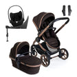iCandy Peach 7 Travel System With Cybex Cloud T & Base T, Pecan Edition