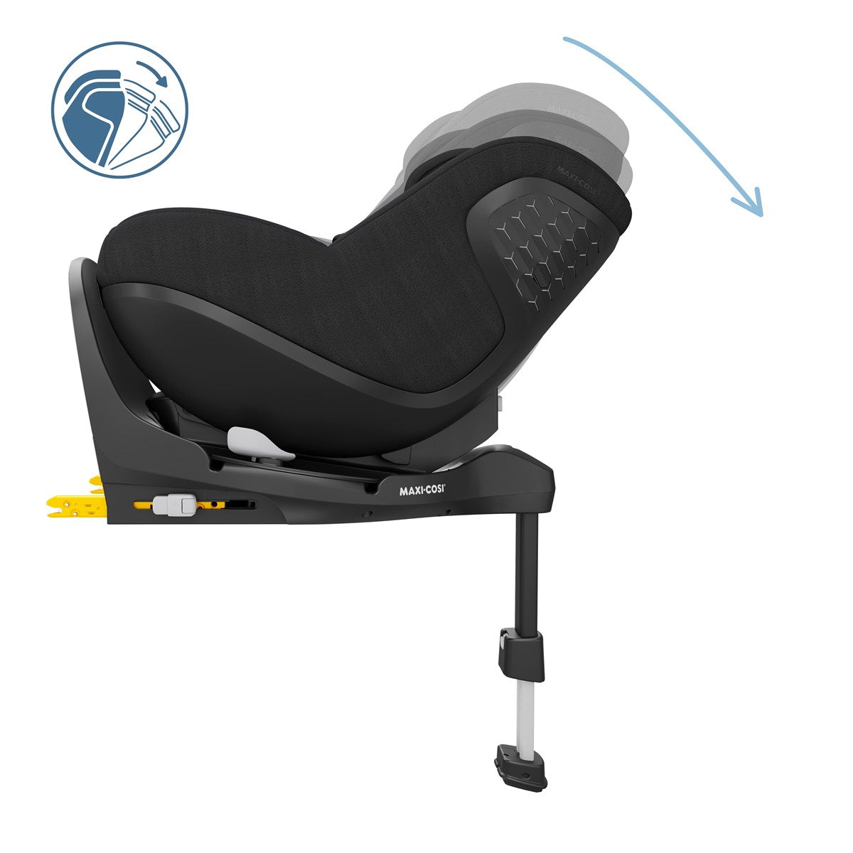 Maxi-Cosi 360 Pro Family Car Seat Bundle, Twillic Black