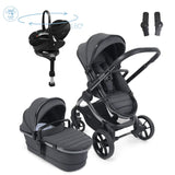iCandy Peach 7 travel System With Pebble 360 Pro¬≤ Car Seat And Family Fix Base, Dark Grey