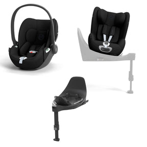 Cybex Cloud T & Sirona T 360 Car Seat Bundle, Sepia Black