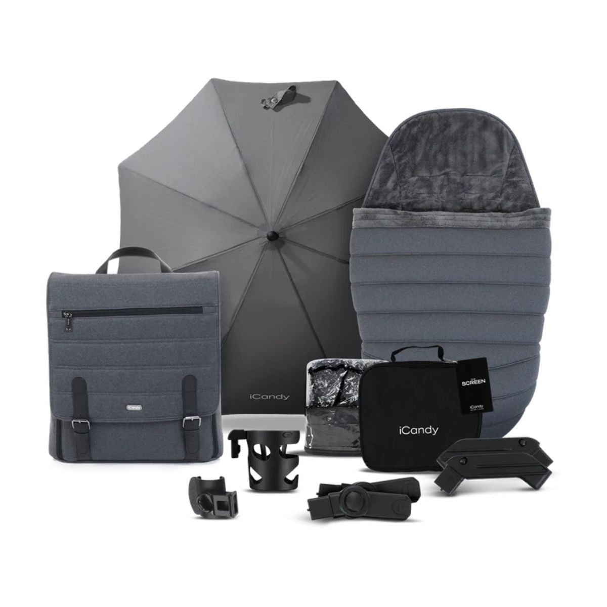 iCandy Peach 7 Luxury Travel System, Cybex Cloud T Dark Grey