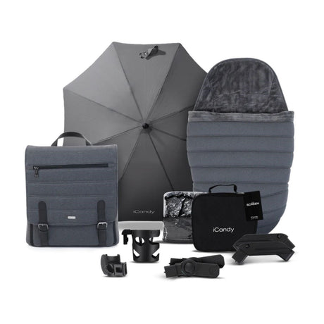 iCandy Peach 7 Luxury Travel System, Cybex Cloud T Dark Grey