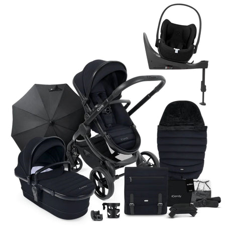 iCandy Peach 7 Luxury Travel System, Cybex Cloud T, Black