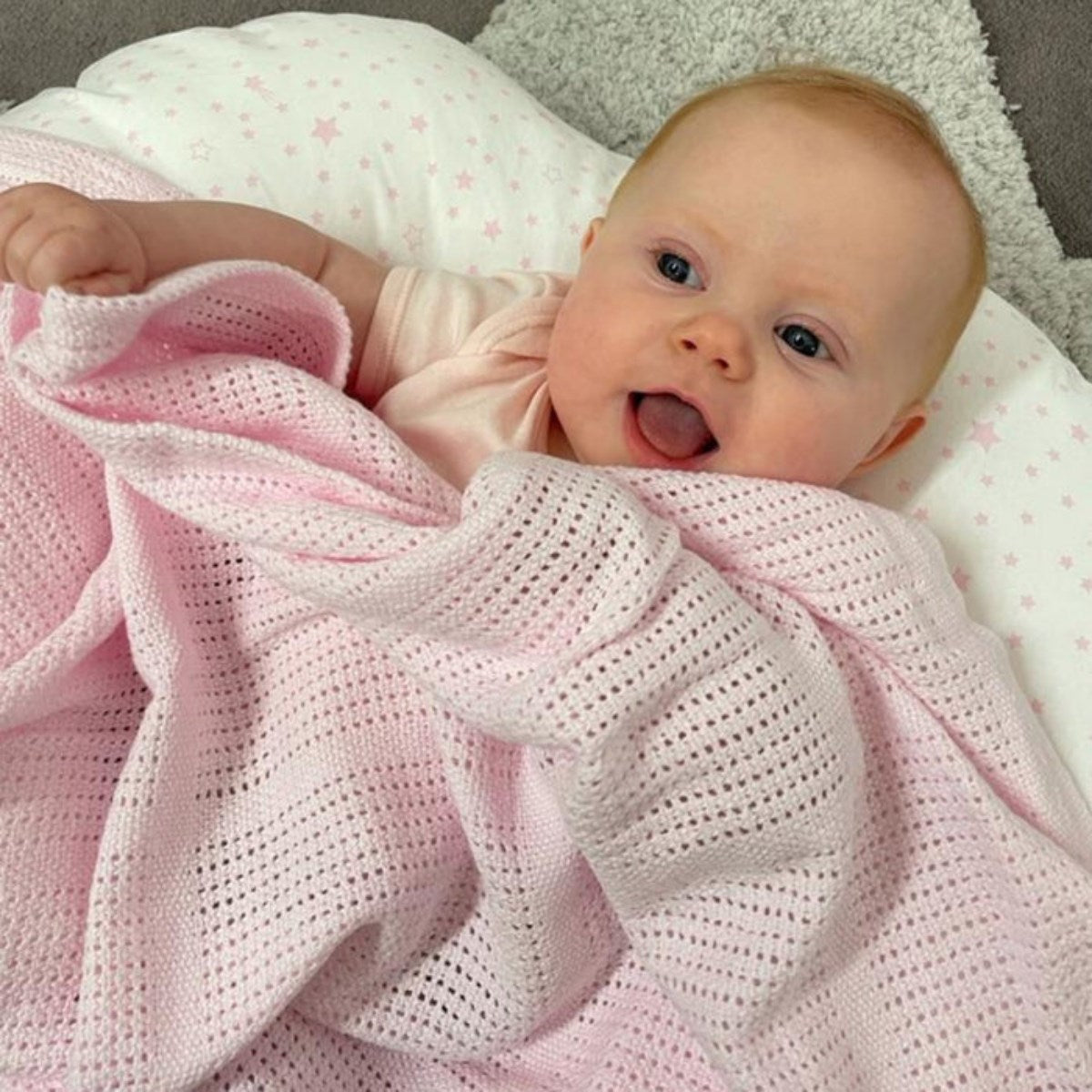 Clair De Lune Cellular Pram Blanket