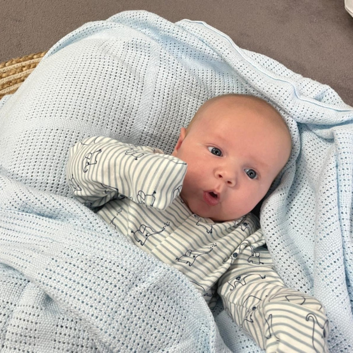 Clair De Lune Cellular Pram Blanket