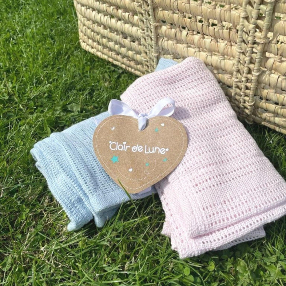 Clair De Lune Cellular Pram Blanket