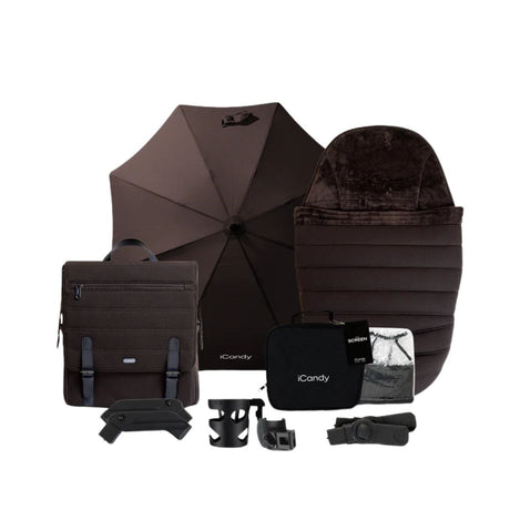 iCandy Peach 7 Luxury Travel System, Maxi-Cosi Pebble 360 Pro² Car Seat & Base, Pecan Edition