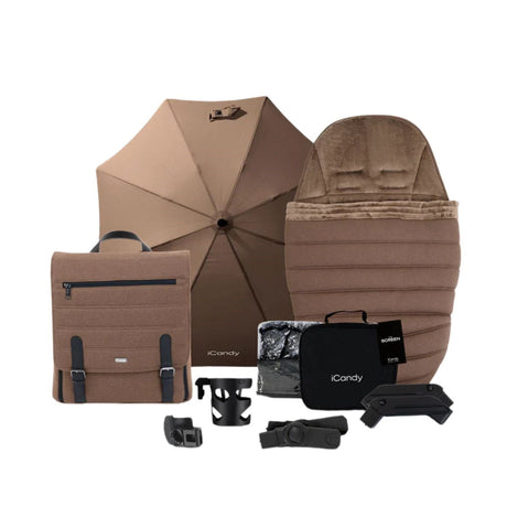 iCandy Peach 7 Luxury Travel System, Maxi-Cosi Pebble 360 Pro² Car Seat & Base, Coco Edition