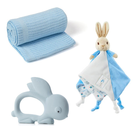 Samuel Johnston Baby Blanket Giftset, Blue