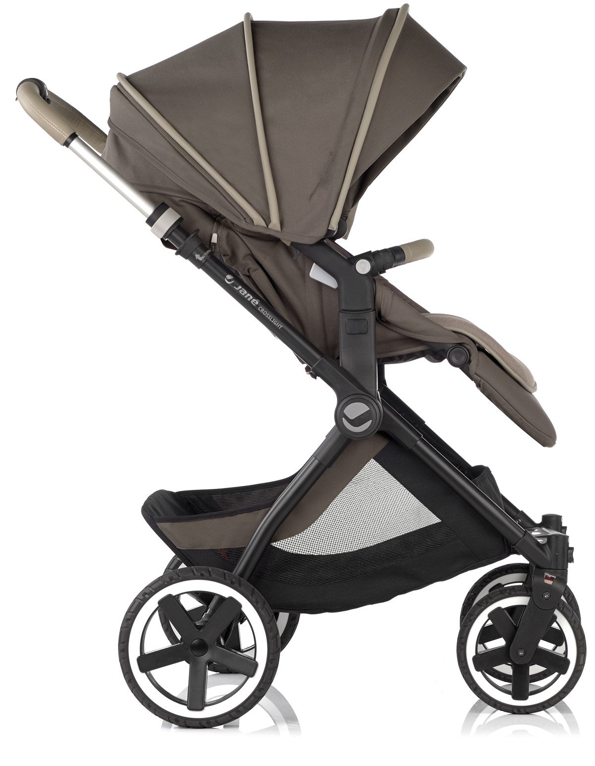 Jane Crosslight + Micro Pro + Travel Carrier Travel System, Cold Black