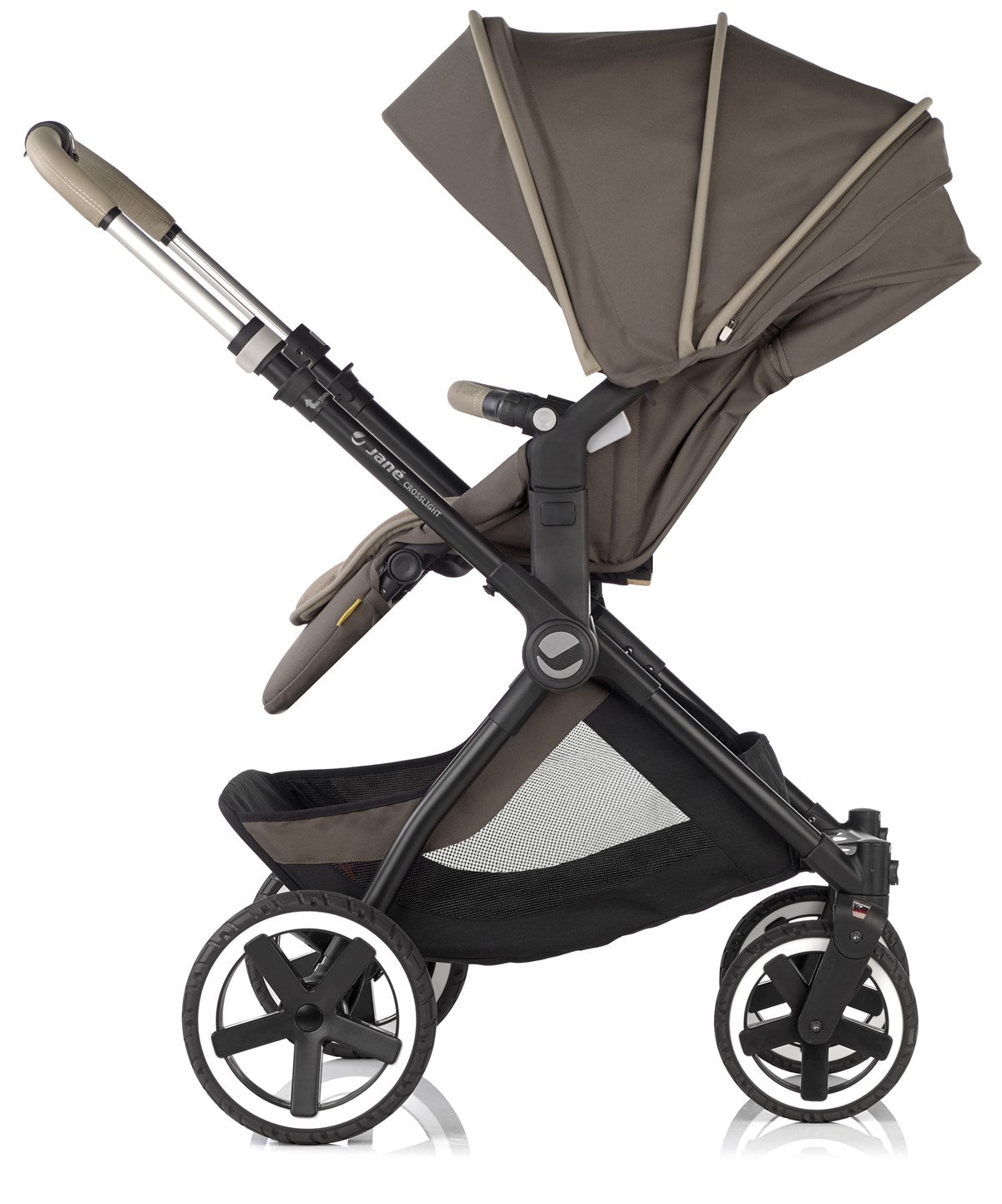 Jane Crosslight + Micro Pro + Travel Carrier Travel System, Cold Black