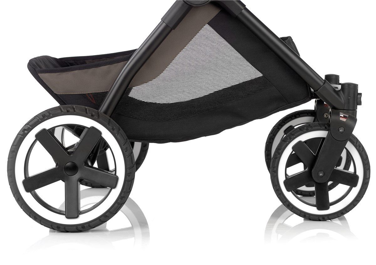 Jane Crosslight + Micro Pro + Travel Carrier Travel System, Cold Black