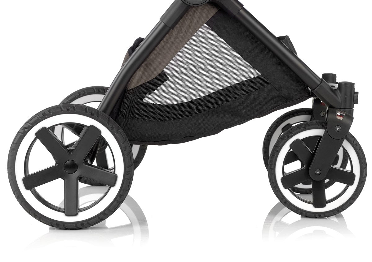 Jane Crosslight + Micro Pro + Travel Carrier Travel System, Cold Black