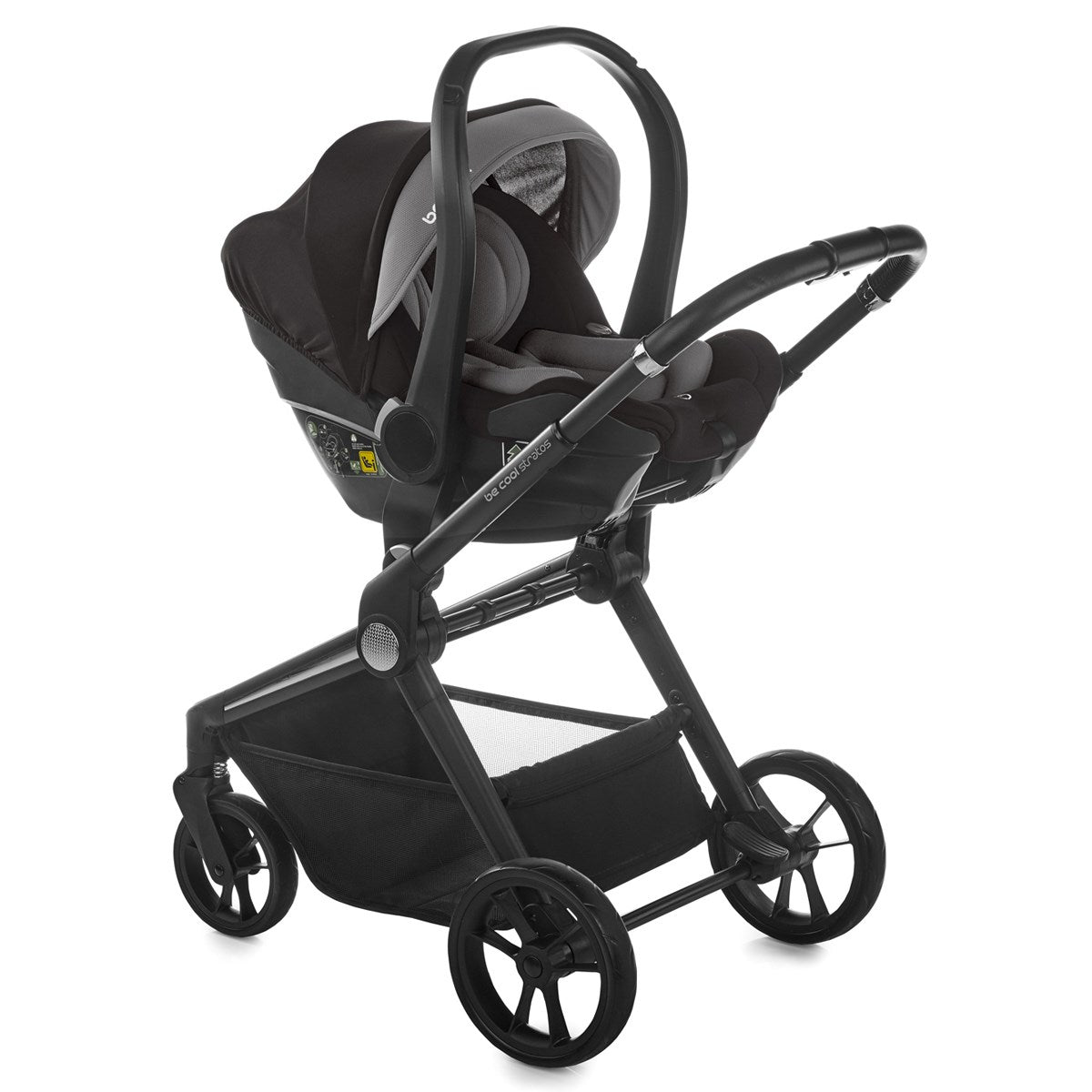 Jane Crosslight + Micro Pro + Travel Carrier Travel System, Cold Black