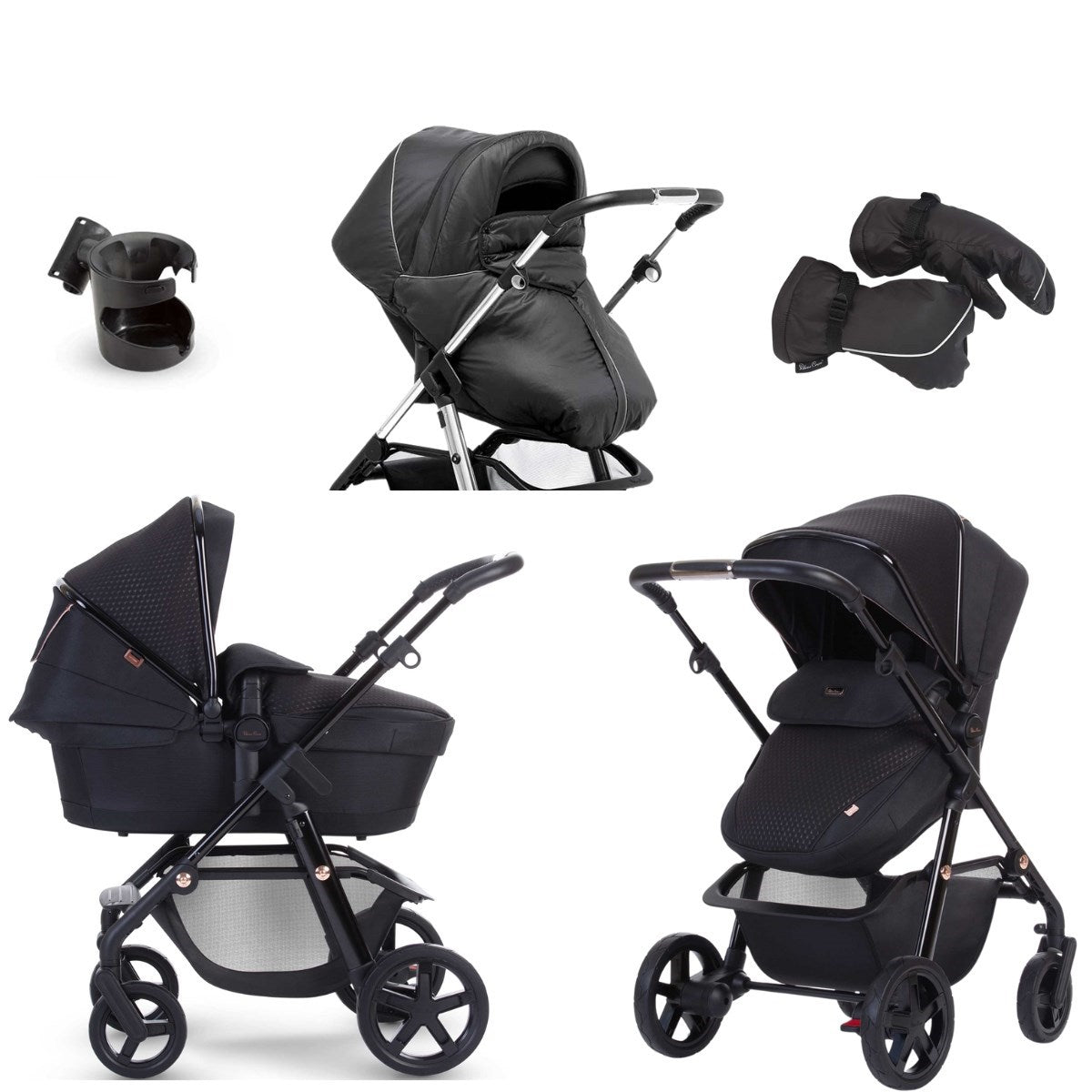 Silver Cross Pioneer Eclipse With Winter Pack & Maxi Cosi Cabriofix and Isofix Base