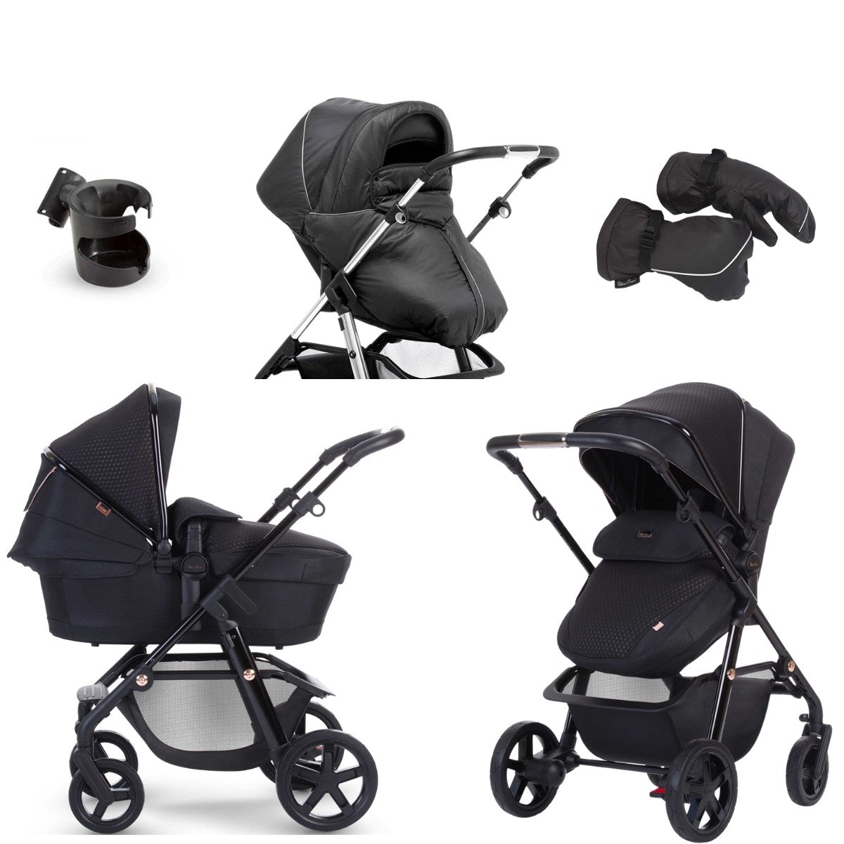 Silver Cross Pioneer Eclipse With Winter Pack & Maxi Cosi Cabriofix and Isofix Base