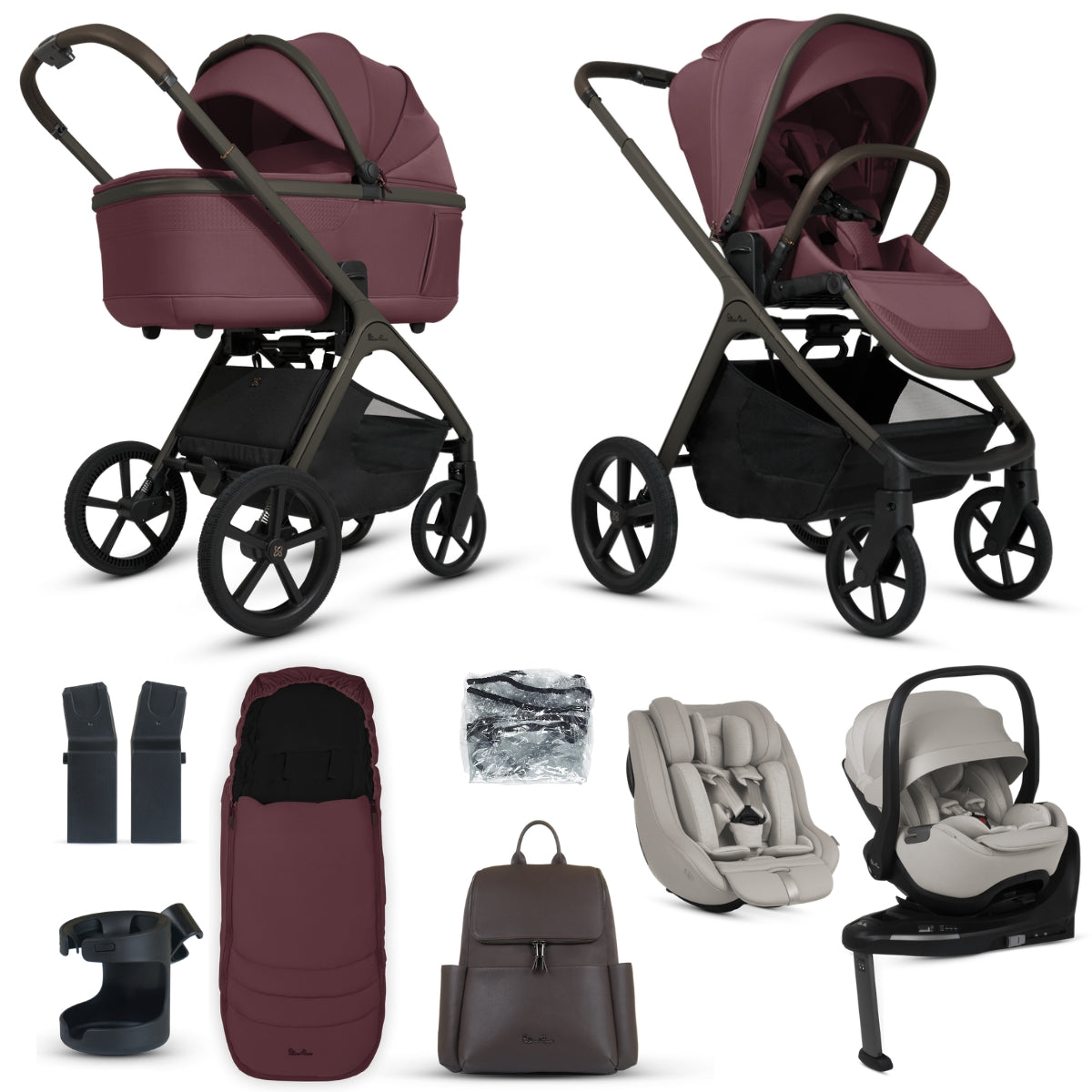 Silver Cross Cove Ultimate 360 Family Car Seat Bundle