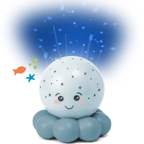 Children's night light with a smiling face on a white background
