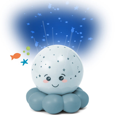 Children's night light with a smiling face on a white background
