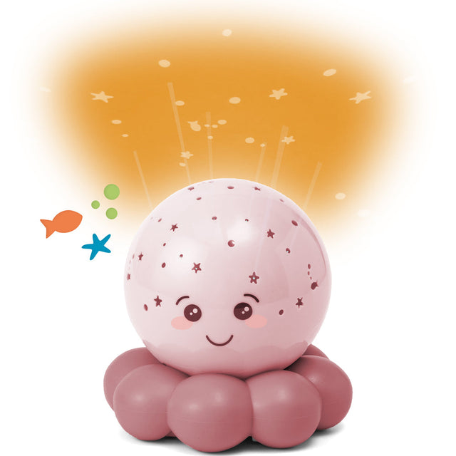 Children's night light with a smiling face on a white background
