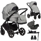 Noordi Fjordi V1 3in1 with Joie i-Snug 2 Car Seat, Grey