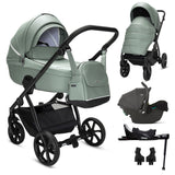Noordi Fjordi V2 Leather 3in1 with Joie i-Snug 2 Car Seat