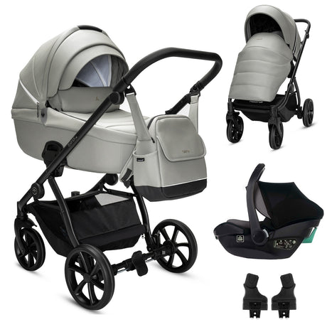 Noordi Fjordi V2 Leather - 3in1 Travel System with Travel Carrier i-Size Car Seat