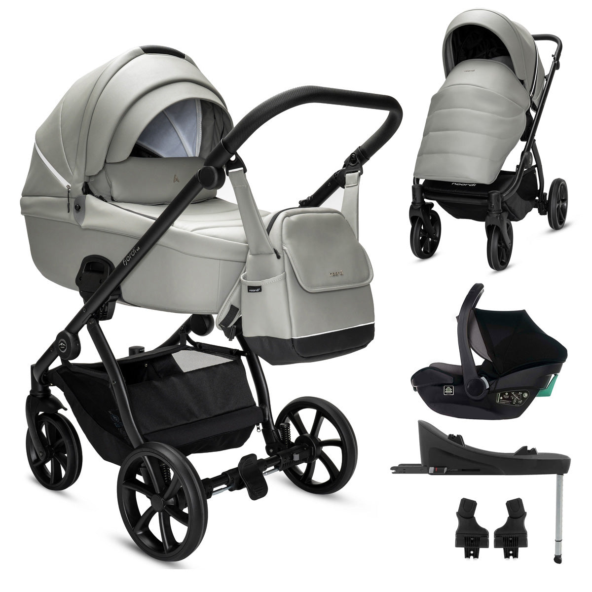 Noordi Fjordi V2 Leather 3in1 with Travel Carrier Car Seat