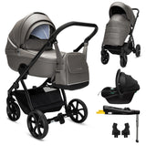 Noordi Fjordi V2 Leather - 3in1 Travel System with Terra i-Size Car Seat