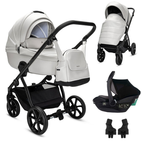Noordi Fjordi V2 Leather - 3in1 Travel System with Travel Carrier i-Size Car Seat