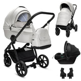 Noordi Fjordi V2 Leather - 3in1 Travel System with Terra i-Size Car Seat