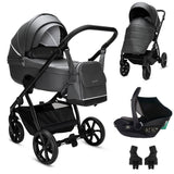 Noordi Fjordi V2 Leather - 3in1 Travel System with Travel Carrier i-Size Car Seat