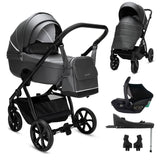 Noordi Fjordi V2 Leather - 3in1 Travel System with Travel Carrier i-Size Car Seat