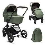 Noordi Sole V3 - 2in1 Pushchair with ThermoCot™ Carrycot, Woodland Green