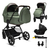 Noordi Sole V3 3in1 with Terra Car Seat, Woodland Green