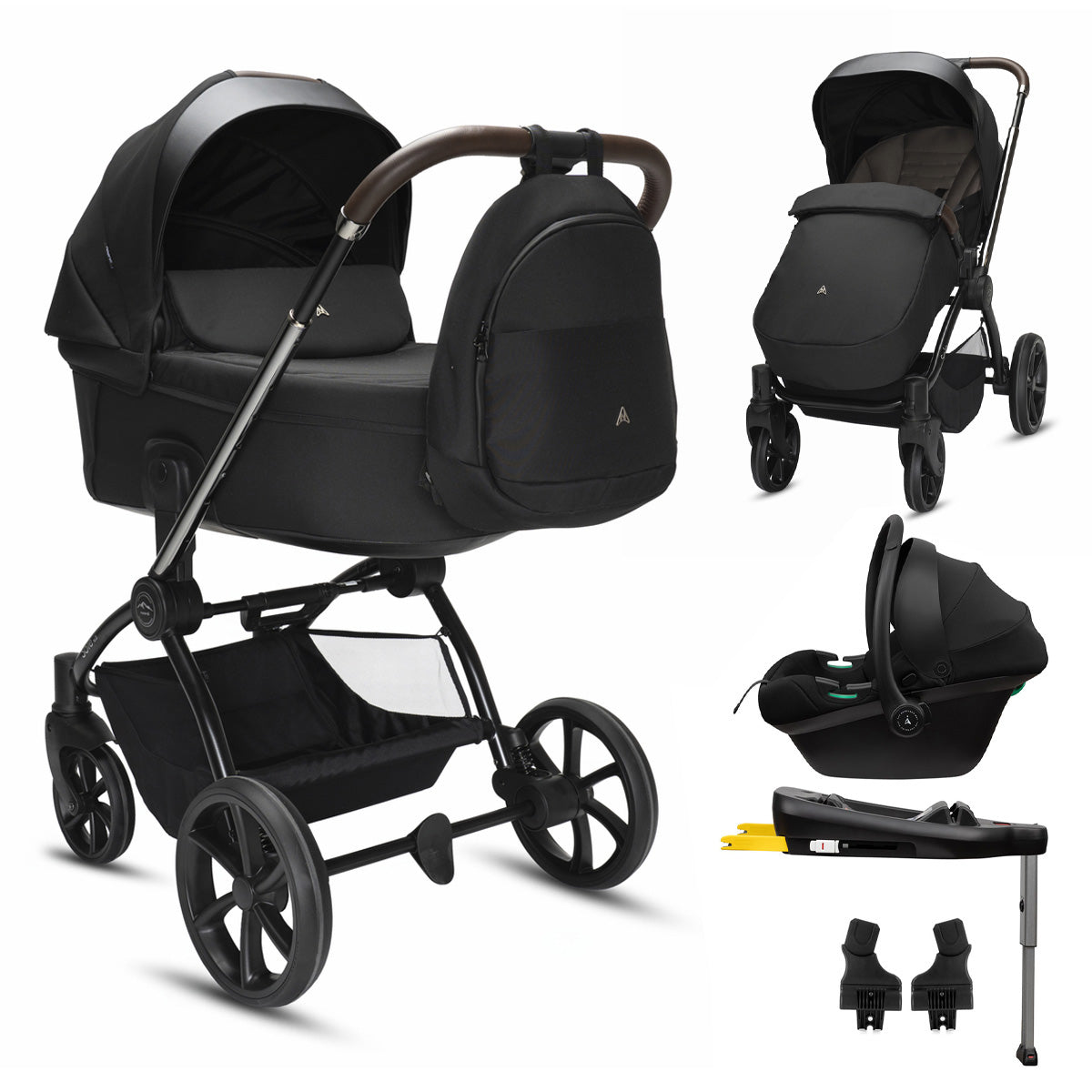 Noordi Sole V3 - 3in1 Travel System with ThermoCot Carrycot + Terra i-Size Car Sea