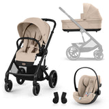 Cybex Balios S Lux Travel System with Cloud G Plus Car Seat, Almond Beige