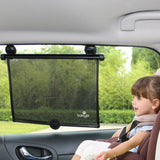 Babylo 2 Pack Roller Sunshade UV Protection Car Window Shade