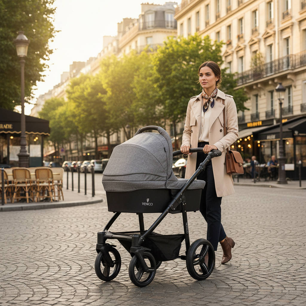 Venicci Soft Pram & Pushchair - Denim Grey