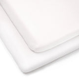 Clair De Lune 2 Cotton Jersey Fitted Cot Bed Sheets, 140 x 70 cm