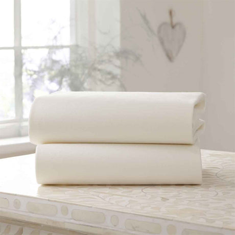 Clair De Lune 2 Cotton Jersey Fitted Cot Bed Sheets, 140 x 70 cm