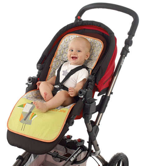 Jane Reversible Cotton Pushchair Seat Liner with breathable Aerosleep Technology, Tucan