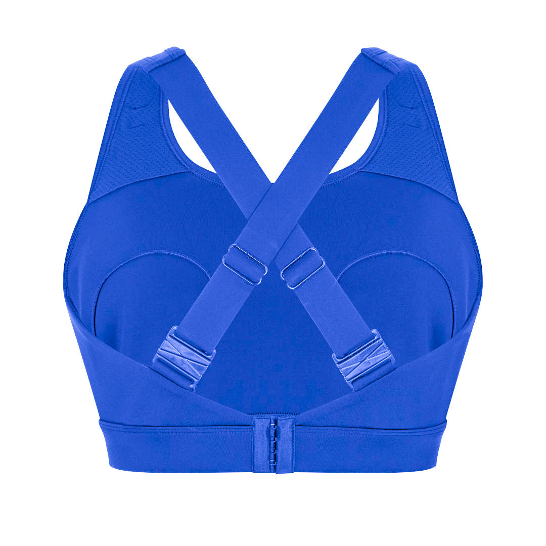 Nursing Sports Bra for Larger Cup Sizes - Freyja (G-J Cup) Electric Blue
