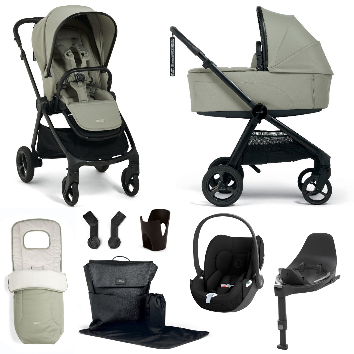 Mamas & Papas Vardo Travel System Bundle with Cloud T 360 Car Seat