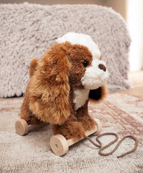 Little Bird Told Me Peanut Pup Pull Along Toy