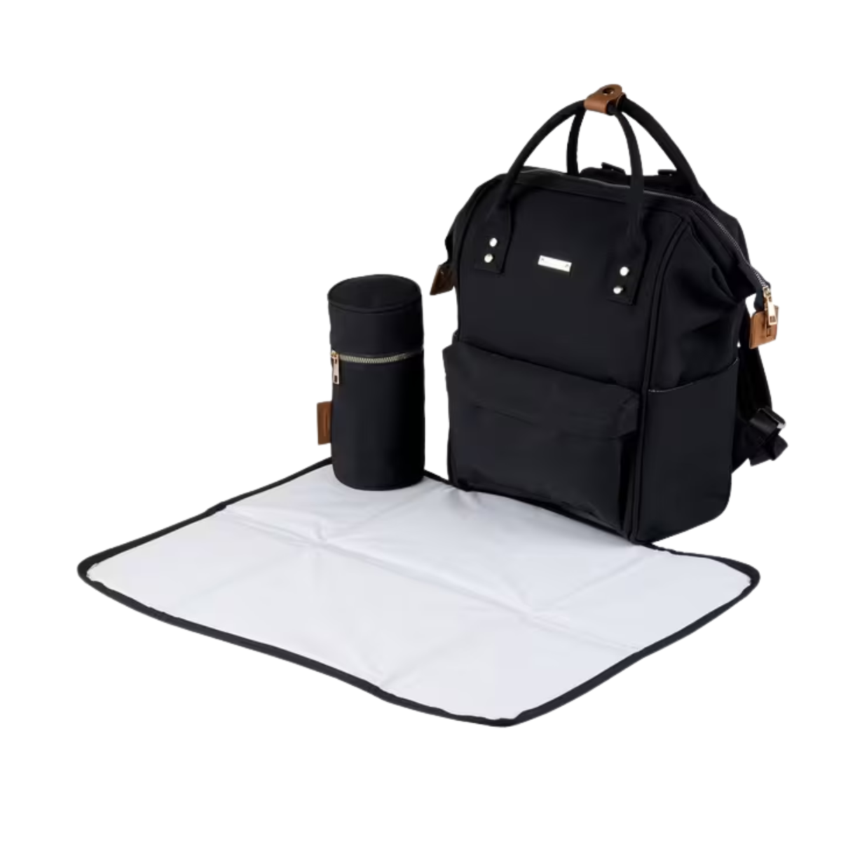 Leather Mani Changing Bag