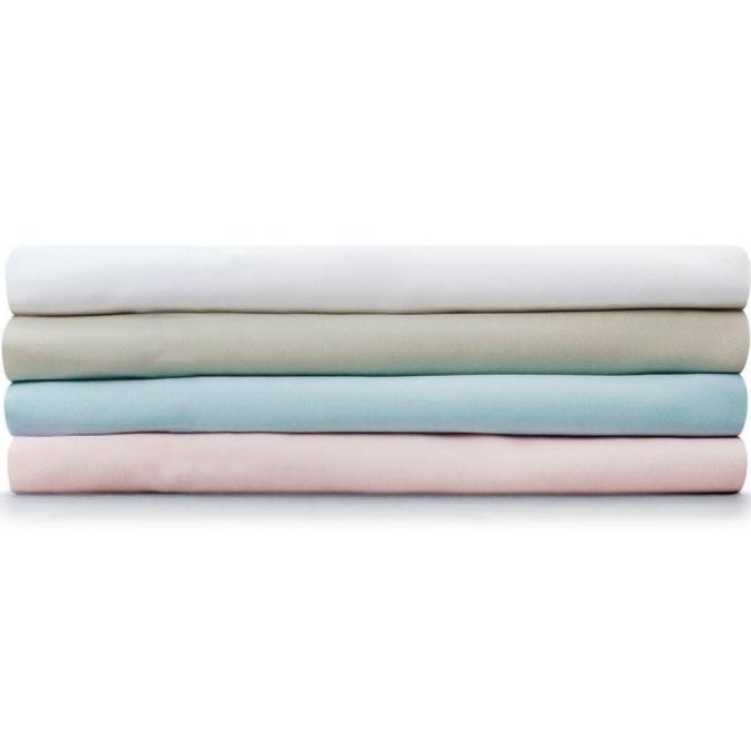 Giggle Baby - 2 Pack Organic small round end Pram/Crib sheets To fit mattress: up to 73cm x 30cm. Sky Blue.